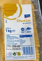 Chedar en lonchas