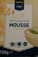 Preparado para mousse sabor limón