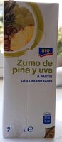 Zumo de piña y uva