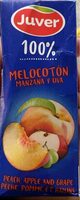 Zumo de melocotón manzana y uva