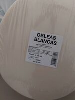 Obleas blancas redondas
