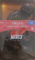 Fresa con chocolate negro