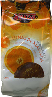 Lunas de naranja con chocolate
