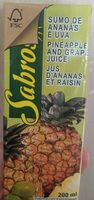 Zumo de piña y uva