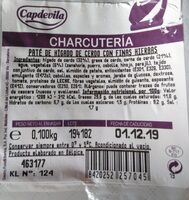 Paté de hígado de cerdo con finas hierbas