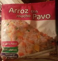 Arroz con mucho pavo