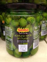 Los Hechizos del sur aceitunas verdes aliñadas sin hueso frasco 410 g