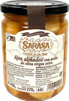 Ajos aliñados con aceite de oliva virgen extra