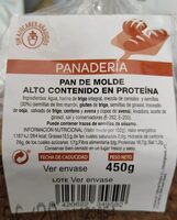 Pan de molde alto contenido en proteina