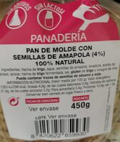 Pan de molde con semillas de amapola