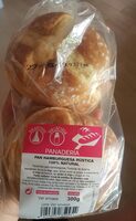 Pan hamburguesa rústica 100% natural