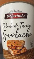 Helado de turron guirlache
