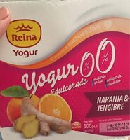 Yogurt naranja & jengibre 0%
