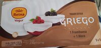 Yogur griego frambuesa y mora