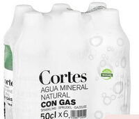 Agua mineral con gas pequeña