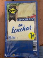 Queso semicurado en lonchas