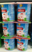 Yogurt de fresa con trozos