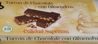 Turrón chocolate con almedras