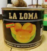 Mitades de melocoton en almibar