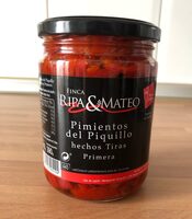 Pimientos del piquillo hechos tiras