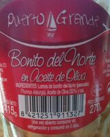 Bonito del norte en aceite de oliva
