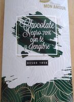Chocolate negro 70% con té y jengibre