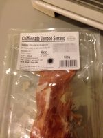 Chiffonade jambon serrano
