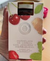 Mermelada de cereza con jenjibre y hierbabuena