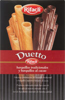 Duetto barquillos tradicionales y al cacao