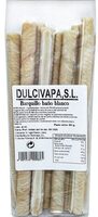 Barquillo baño blanco