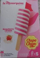 Glace chupa chups strawberry & cream