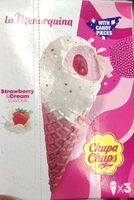 Como nata y fresa Chupa Chups 3ud