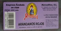 Arándanos rojos