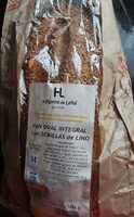 Pan oval integral con semillas de lino el horno de leña