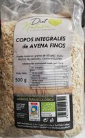 Copos integrales de avena finos