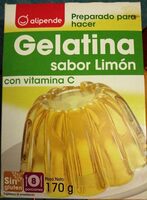 Gelatina sabor limón