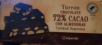Turrón de chocolate con almendras
