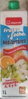 Frutas y leche mediterráneo