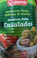 Aceitunas verdes rellenas de anchoa
