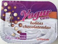 Yigur con bolitas chocolateadas