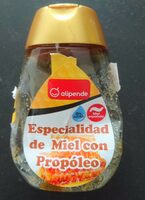 Especialidad de miel con propóleo