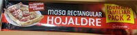 Masa rectangular hojaldre