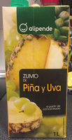 Zumo de piña y uva