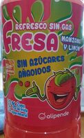 Refresco sin gas sabor fresa, manzana y limon