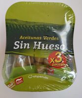 Aceitunas verdes sin hueso