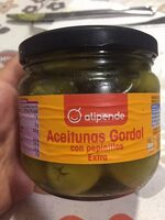 Aceitunas gordal con pepinillos