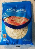 Queso mozzarella rallada