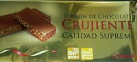 Turrón de chocolate crujiente