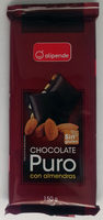 Chocolate puro con almendras
