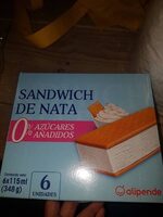 Sandwich de nata 0%